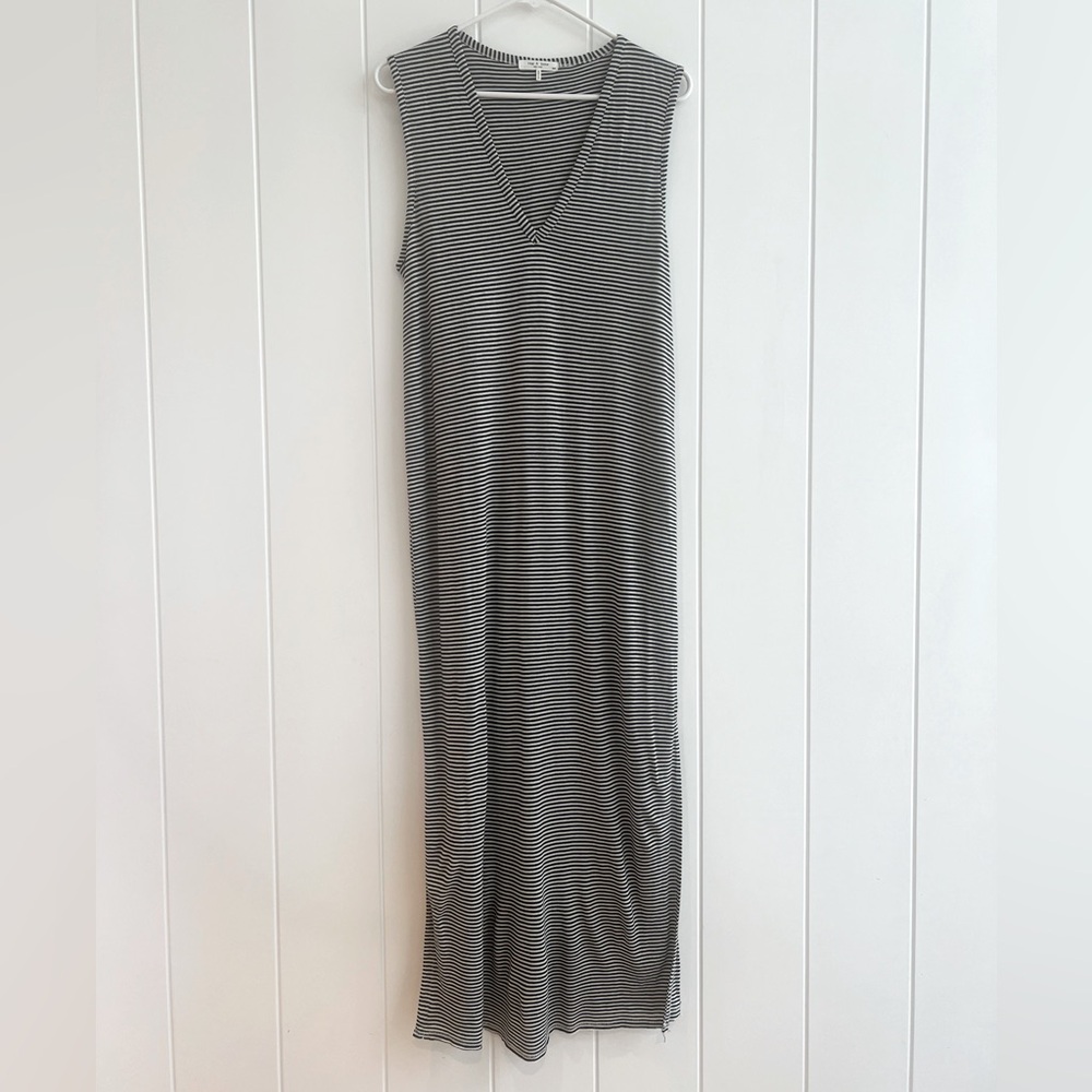 Rag & Bone Michal striped slub jersey midi dress
